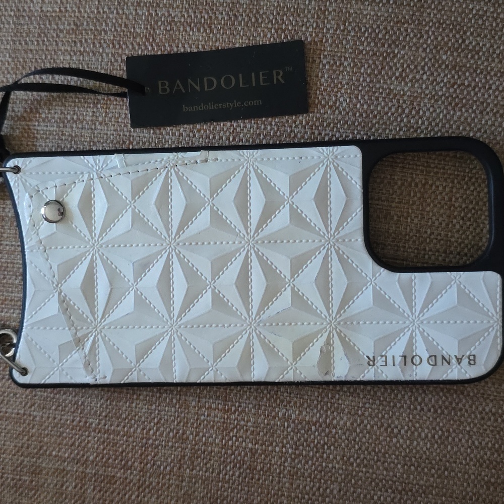 Bandolier Cream Geometric Crossbody IPhone 13 ProMax Case